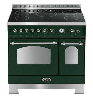Piano de cuisson - Dolce Vita 90 cm (2 fours) (Vert/Chrome) Induction