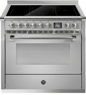 Ascot - Combi-Steam - Induktionskomfur 90 cm (1 ovn) (Inox/Nickel)