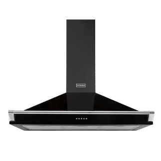 Stoves - Fläkt Richmond 90 cm med stång - Svart