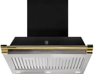 Vifte - Ascot 70 cm (Nero/Brass)