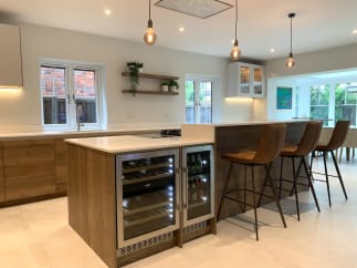 Wine and beer fridge combination package 90 Stainless