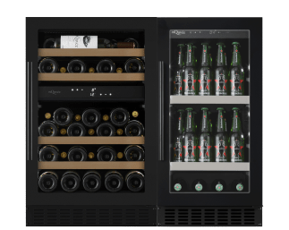 Kombinasjonspakke med vin- og ølskap 90 Anthracite Black 
