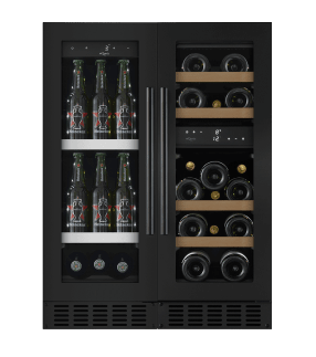 Wine and beer fridge combination package 60 Anthracite Black