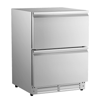 (Outlet) - Fritstående udendørs køleskab - Outdoor Collection 51D Stainless