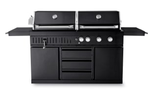 (Outlet) - Black Collection - Freistehender Gas- und Holzkohlegrill