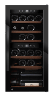 (Outlet) - Frittstående vinskap - WineExpert 24 Fullglass Black 