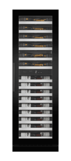 (Outlet) - Vinkøleskab til indbygning - WineCave Slim 182D Fullglass Black