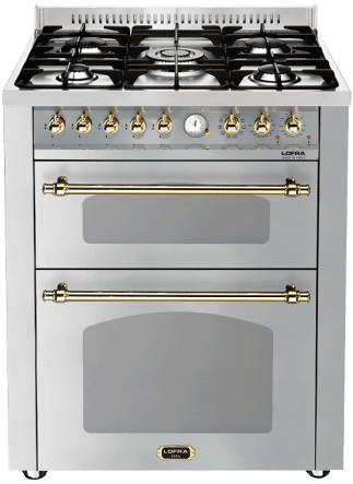piano-de-cuisson-dolce-vita-70-cm-2-fours-acier-inoxydable-laiton-gaz