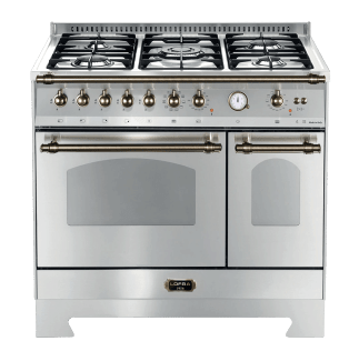 dolce-vita-gasherd-90-cm-2-backofen-edelstahl-bronze