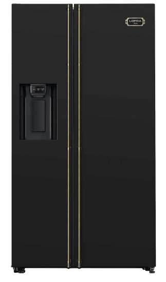 outlet-dolce-vita-kjoleskap-svart-bronse-90-cm