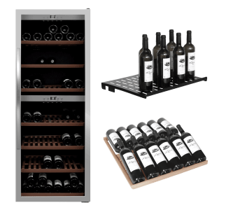 freistehender-weinkuhlschrank-wineexpert-126-stainless-inkl-zubehor