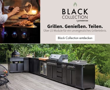 Schwarze Outdoorküchen - Myoutdoorkitchen Black Collection