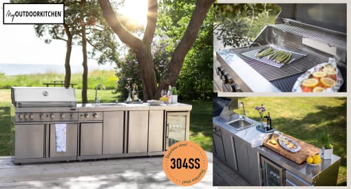 Stainless steel outdoor kitchens - Myoutdoorkitchen - Stainless Collection