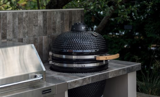 Inbouw-houtskoolbarbecue