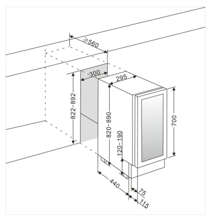 vinkoleskab-til-indbygning-winecave-700-30s-anthracite-black