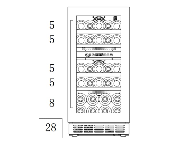 under-counter-wine-fridge-arctic-collection-40d-fullglass-black