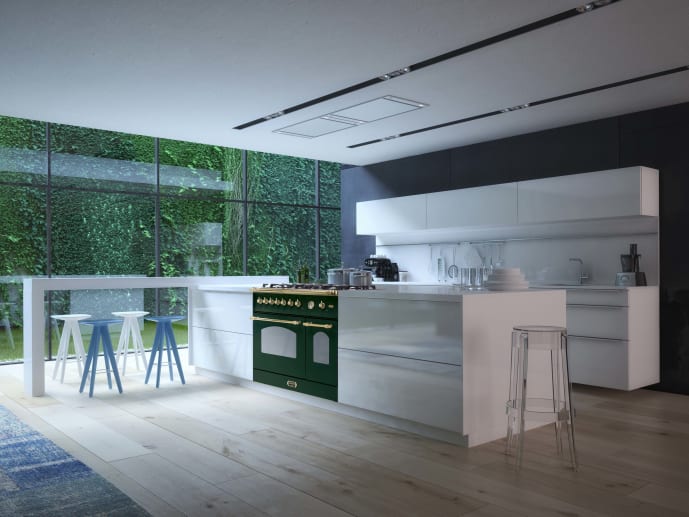 piano-de-cuisson-dolce-vita-90-cm-2-fours-vert-laiton-gaz