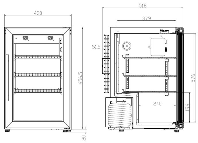 freistehender-bierkuhlschrank-outdoor-collection-63-black