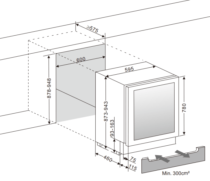 cave-a-vin-winecave-780-60d-stainless