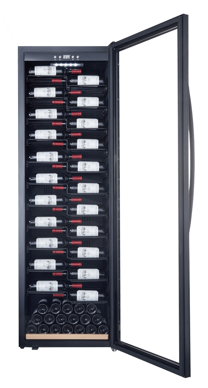 freistehender-weinkuhlschrank-wineexpert-192-fullglass-black-label-view