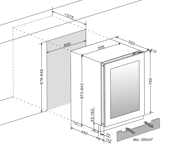 outlet-vinkoleskab-til-indbygning-winecave-exclusive-780-60d-panel-ready