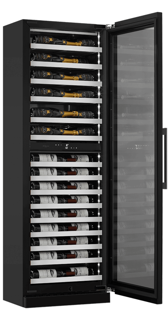 cantinetta-vino-da-incasso-winechamber-slim-182d-fullglass-black