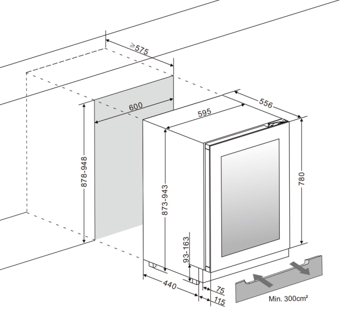 outlet-vinkoleskab-til-indbygning-winecave-exclusive-780-60d-push-pull