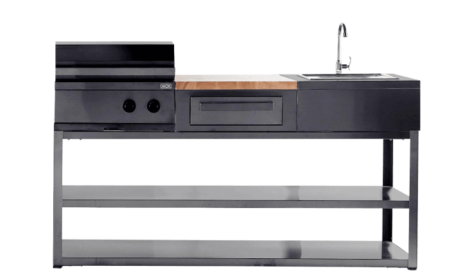 nordic-line-integreerbare-gootsteenmodule-zwart