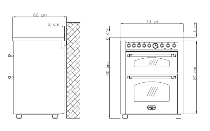 outlet-dolce-vita-range-cooker-70-cm-2-ovens-black-chrome-lpg