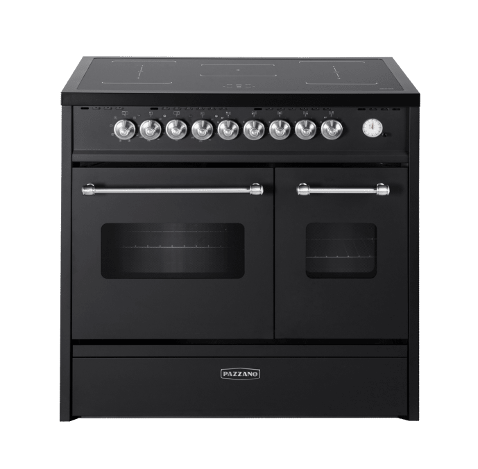 cuore-piano-de-cuisson-a-induction-90-cm-2-fours-noir-acier-brosse