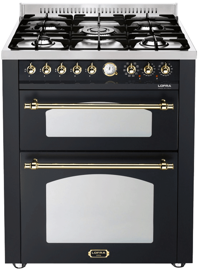 piano-de-cuisson-dolce-vita-70-cm-2-fours-noir-laiton-gaz