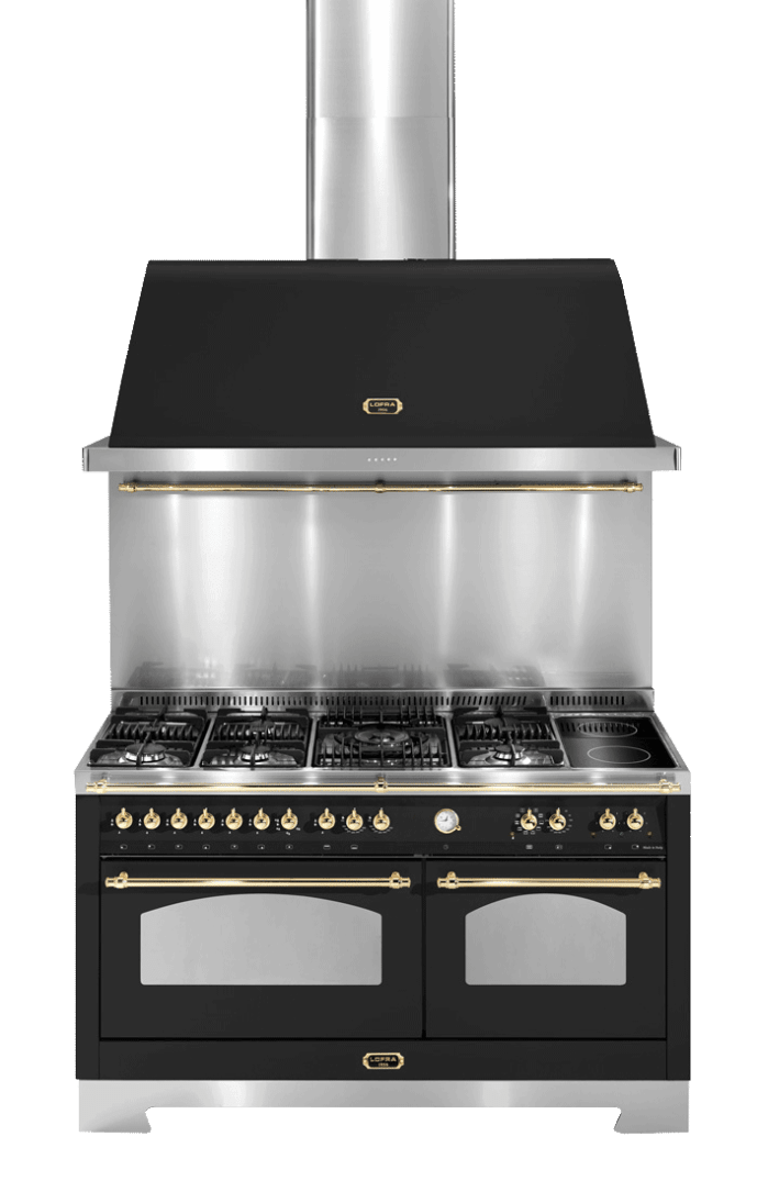 dolce-vita-gasherd-150-cm-2-backofen-schwarz-messing