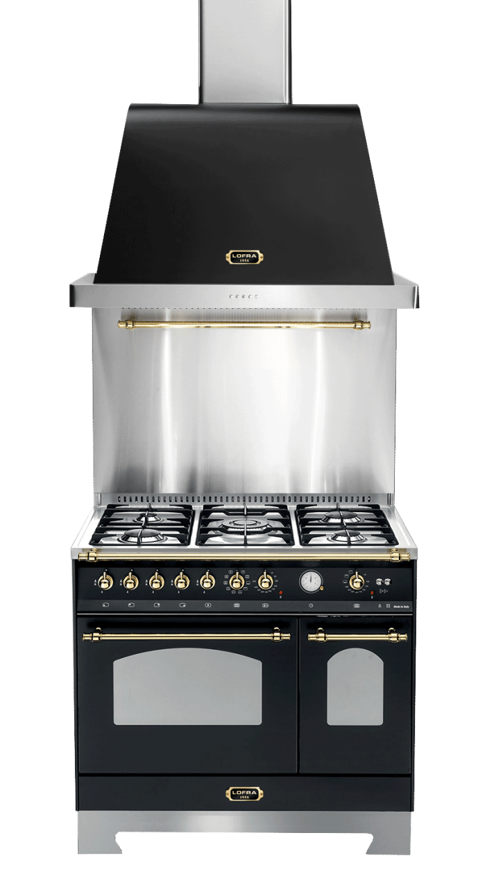 dolce-vita-gasherd-90-cm-2-backofen-schwarz-messing