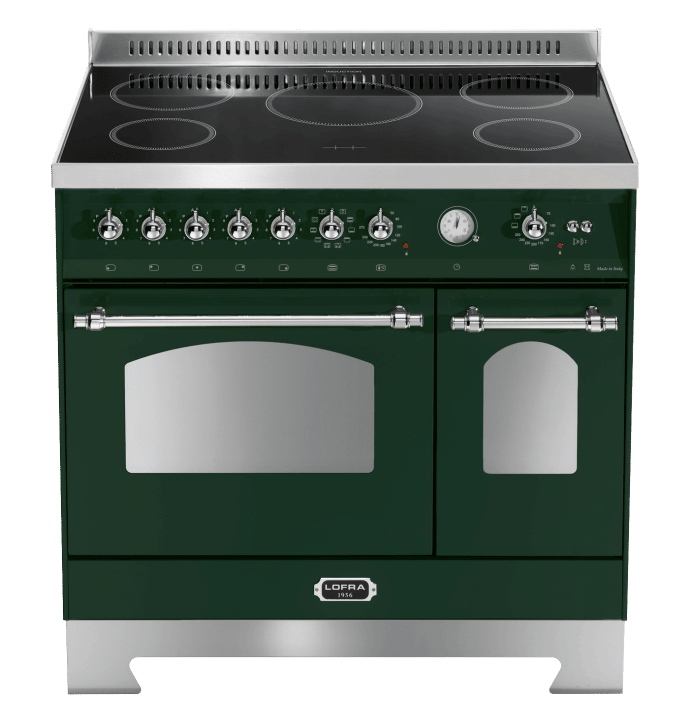 outlet-dolce-vita-induksjonskomfyr-90-cm-2-ovner-gronn-krom