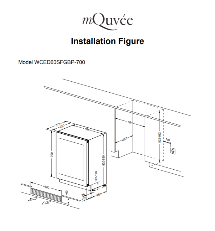 innbyggbart-vinskap-winecave-exclusive-700-60d-slim-fullglass-black-push-pull