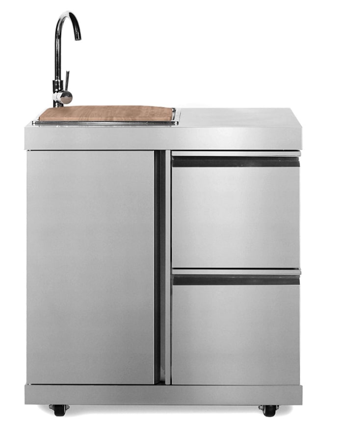 outlet-stainless-collection-modul-med-oppvaskbenk-og-oppbevaringsskap