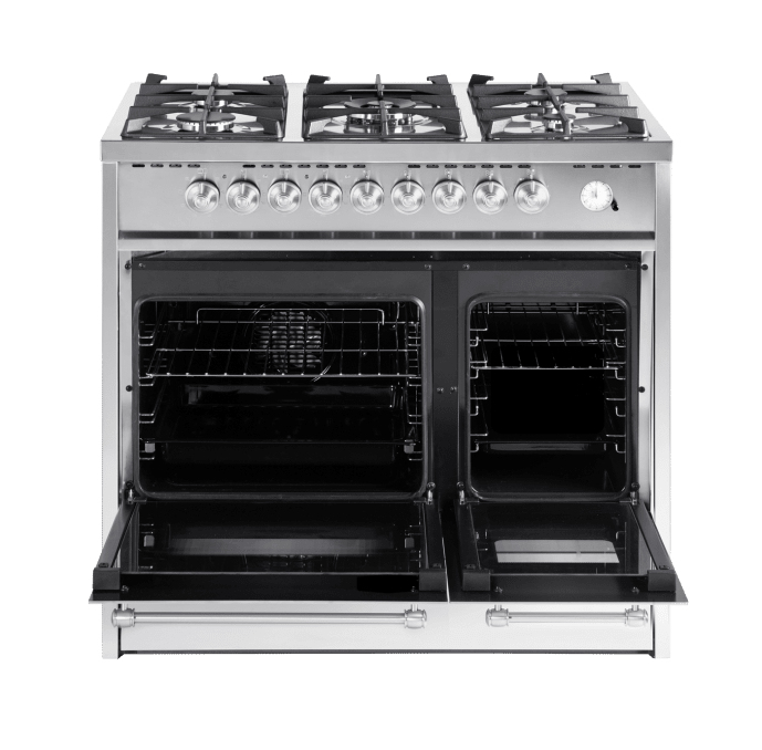 cuore-gasskomfur-90-cm-2-ovne-rustfri-borstet-stal