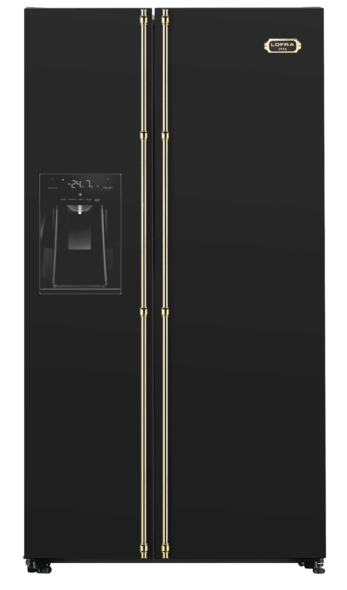 dolce-vita-kjoleskap-svart-messing-90-cm