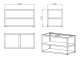 Nordic Line - Basmodul 120 cm (2 moduler) - Rostfri
