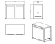 Myoutdoorkitchen - Nordic Line - Arbeidsbenk med dør 120 cm (Svart)