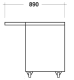 Green - Fritstående Gasgrill Venedig 90 cm