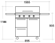 Swing - Fritstående Gasgrill Milano 90 cm