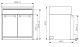 Swing - Modular system - Modul med oppvaskbenk 90 cm