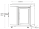 Stainless Collection - Module avec réfrigérateur et casier 