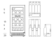 Einbau-Weinkühlschrank - WineCave 700 40D Anthracite Black   
