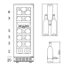 Unterbau-Weinkühlschrank - WineCave 800 30D Fullglass Black