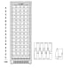 Cave de vieillissement encastrable - WineStore 177 Anthracite Black - 15 tablettes coulissantes