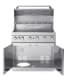 Stainless Collection - Fritstående gasgrill med 6 blus og infravarme