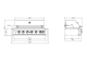 Built-in - Gasgrill til indbygning, med 6 blus