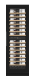 Sisäänrakennettava viinikaappi – WineCave 187 Anthracite Black Label-view 